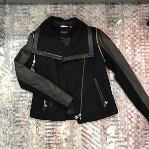 DOMA LEATHER AND WOOL JKT - S